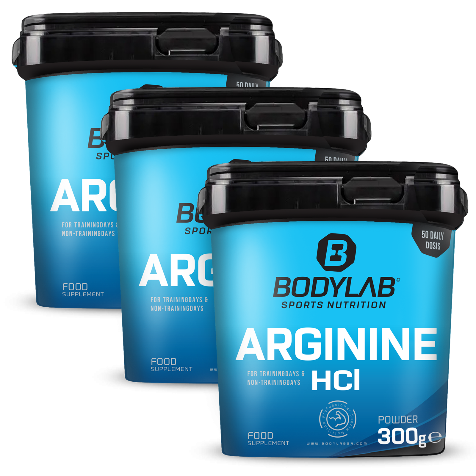 bodylab24-arginine-hcl-powder-3-x-300g-l-arginin-pulver image 1