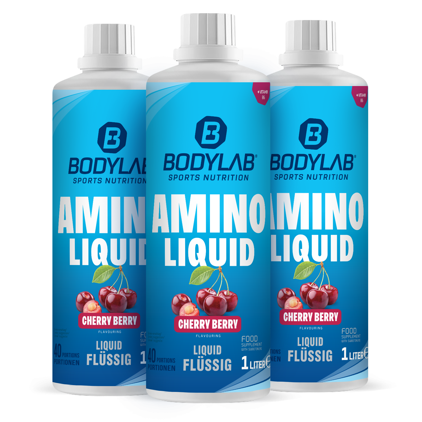 bodylab24-3-x-amino-liquid-cherry-berry-1000ml image 1