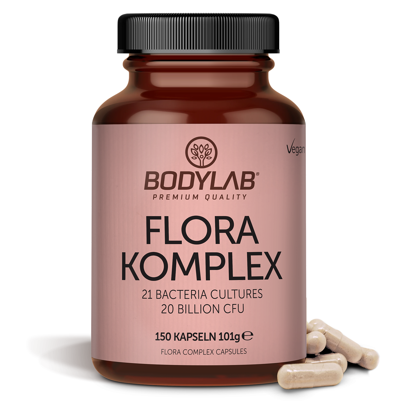 bodylab24-flora-complex-darmflora-kapseln-150-kapseln-21-kulturen-20-mrd-kbe image 1