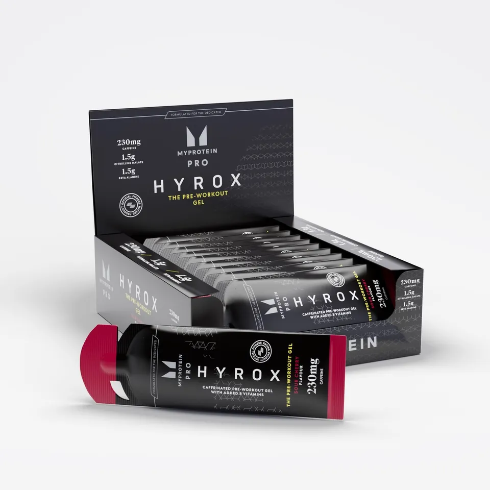 myprotein-pro-x-hyrox-the-pre-workout-gel-sour-cherry-12-x-60-ml-mit-230-mg-koff image 1