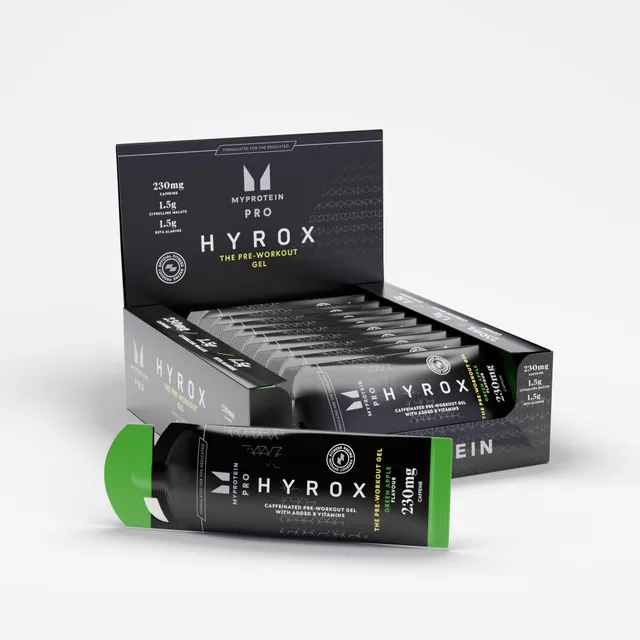 myprotein-pro-x-hyrox-the-pre-workout-gel-green-apple-12x60ml image 1