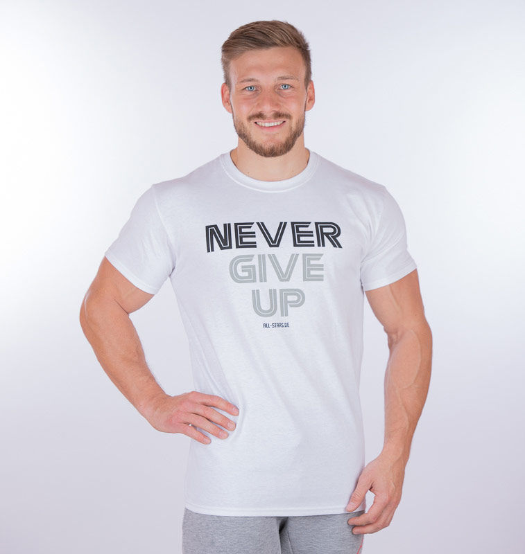 all-stars-t-shirt-never-give-up-wei-100-baumwolle image 4