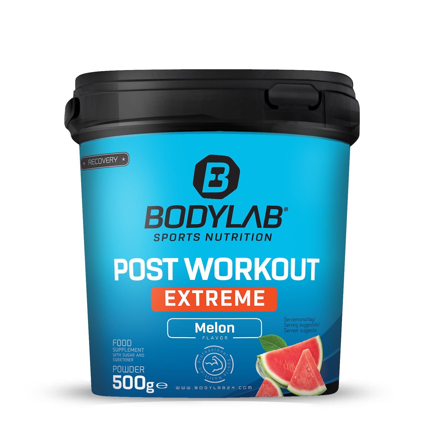 bodylab24-post-workout-extreme-500g-recovery-pulver-fruchtig image 1
