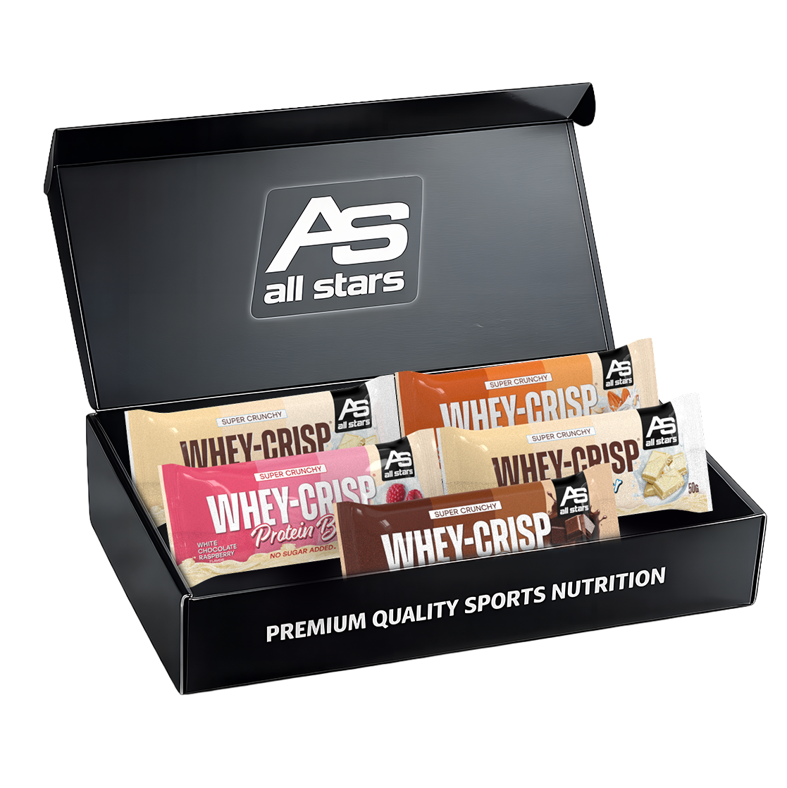all-stars-whey-crisp-proteinriegel-try-box-5-x-50-g-set image 1