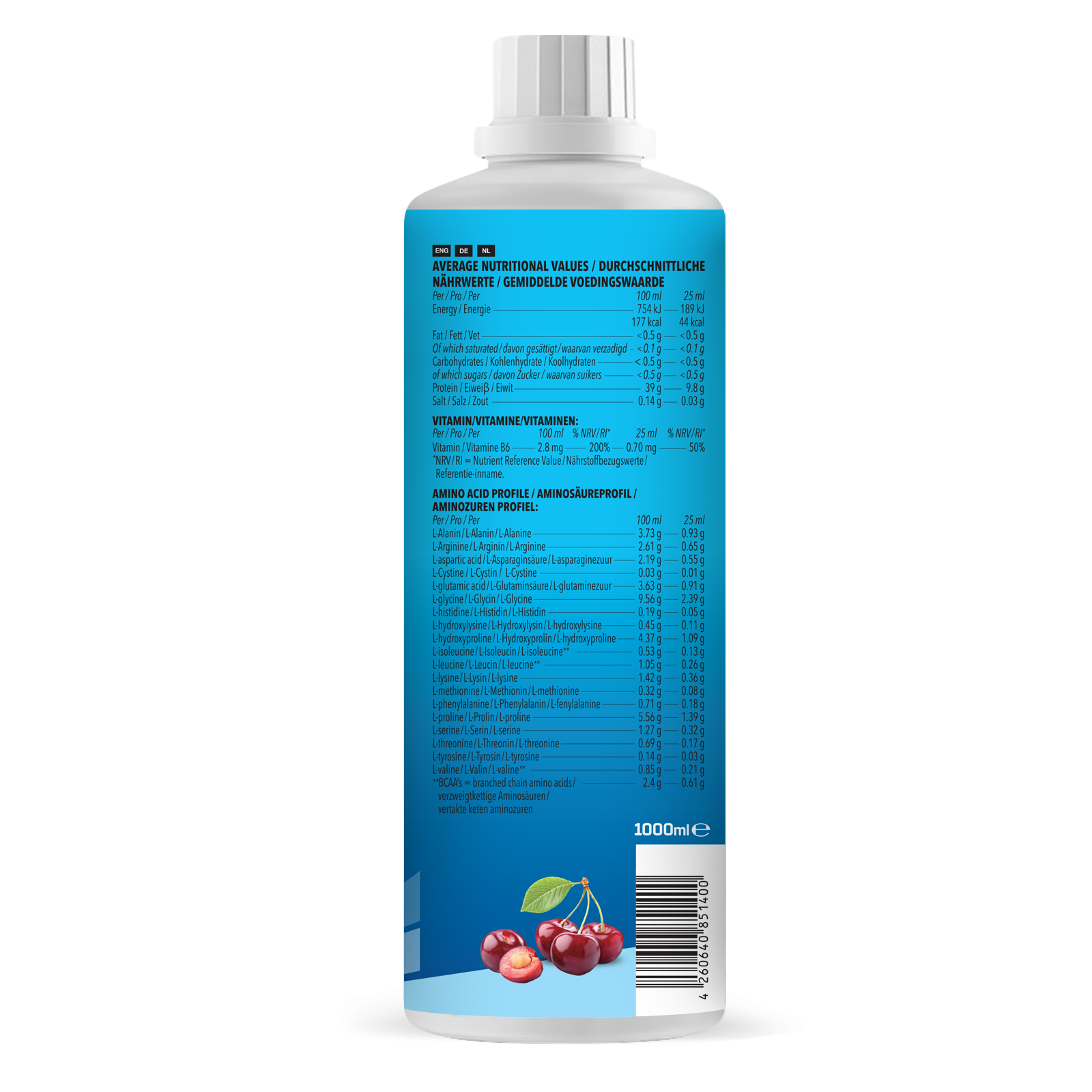 bodylab24-amino-liquid-cherry-berry-1000ml image 2