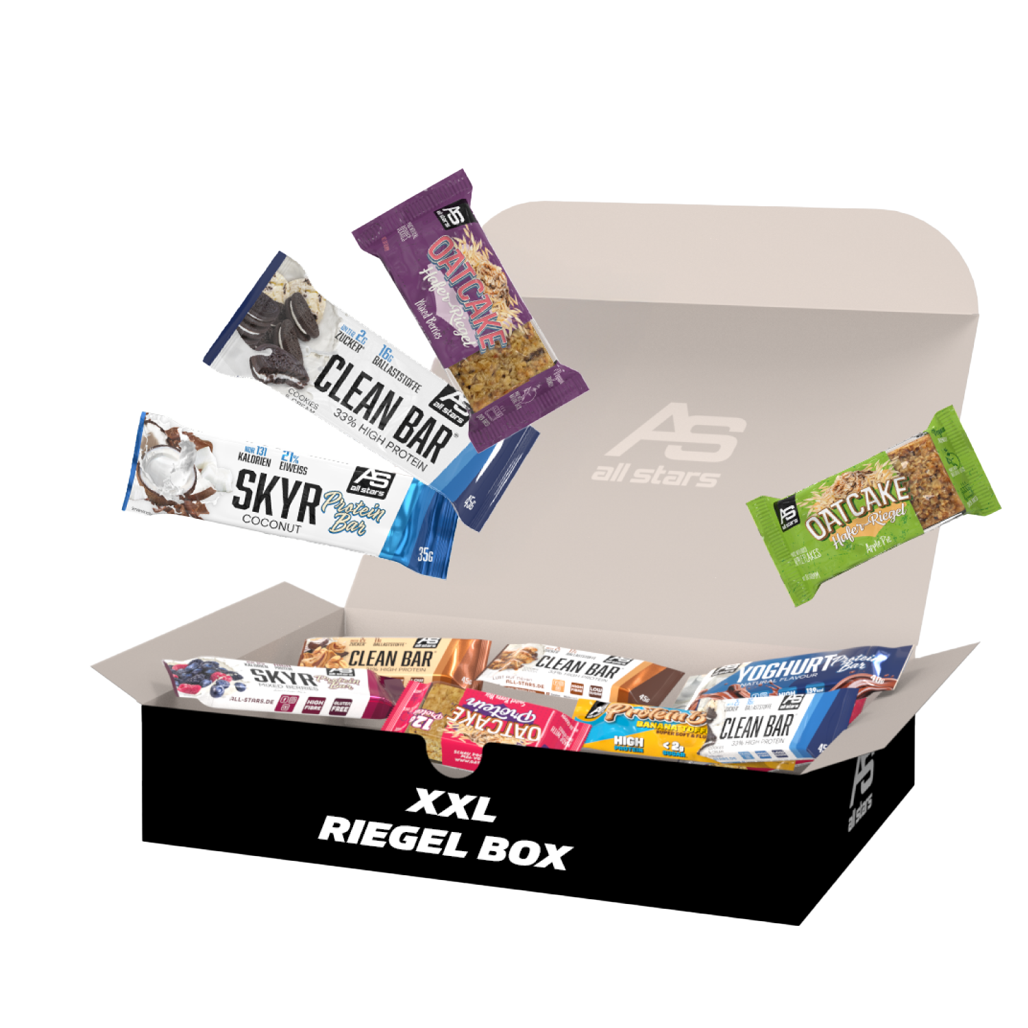 all-stars-riegel-box-xxl-proteinriegel-cookies-mix image 1