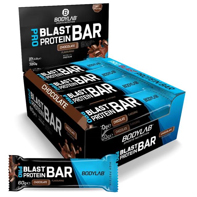 bodylab24-pro-blast-crispy-protein-bar-12x60g-20g-protein-pro-riegel image 1