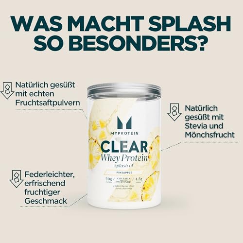 myprotein-clear-whey-splash-ananas-20g-protein-isolat-pulver-390g-15-portionen image 8