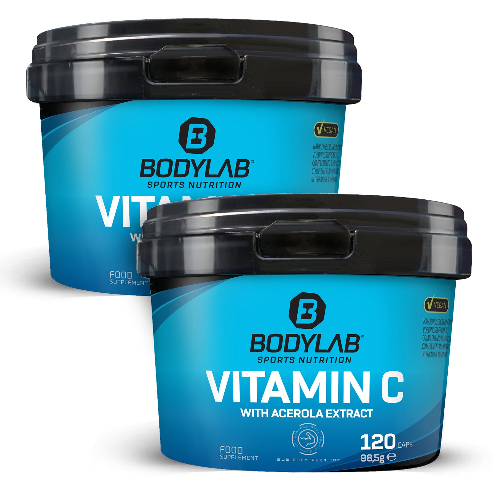 bodylab24-vitamin-c-mit-acerola-extrakt-2-x-120-kapseln image 1