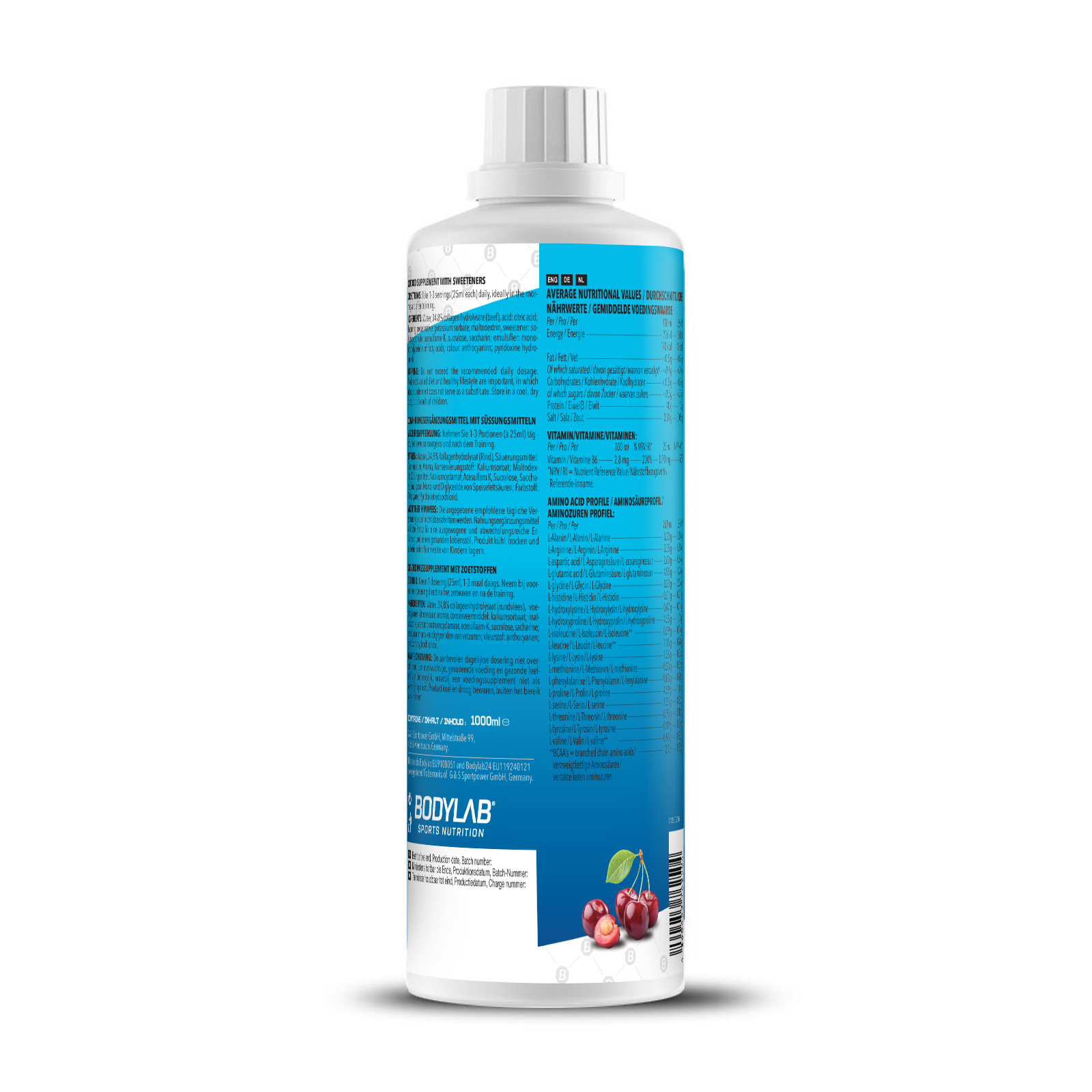 bodylab24-amino-liquid-cherry-berry-1000ml image 3