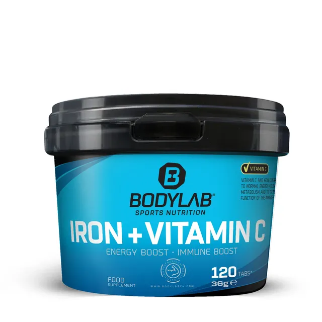bodylab24-iron-vitamin-c-120-tabletten-energy-boost-immune-boost image 1