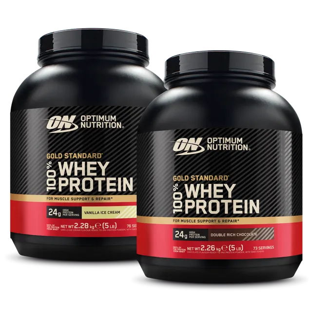 optimum-nutrition-gold-standard-100-whey-2x-2270-g-doppelpack-24-g-protein image 1