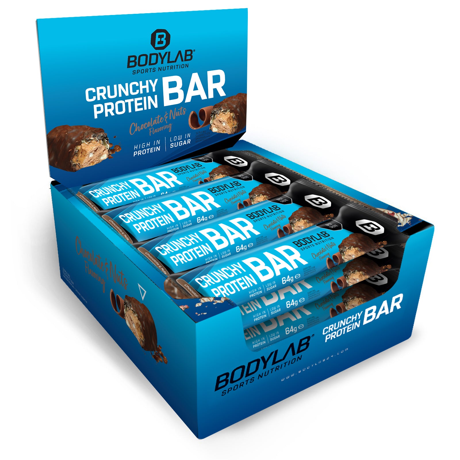 bodylab24-crunchy-protein-bar-12x64g-proteinriegel-12er-pack image 8