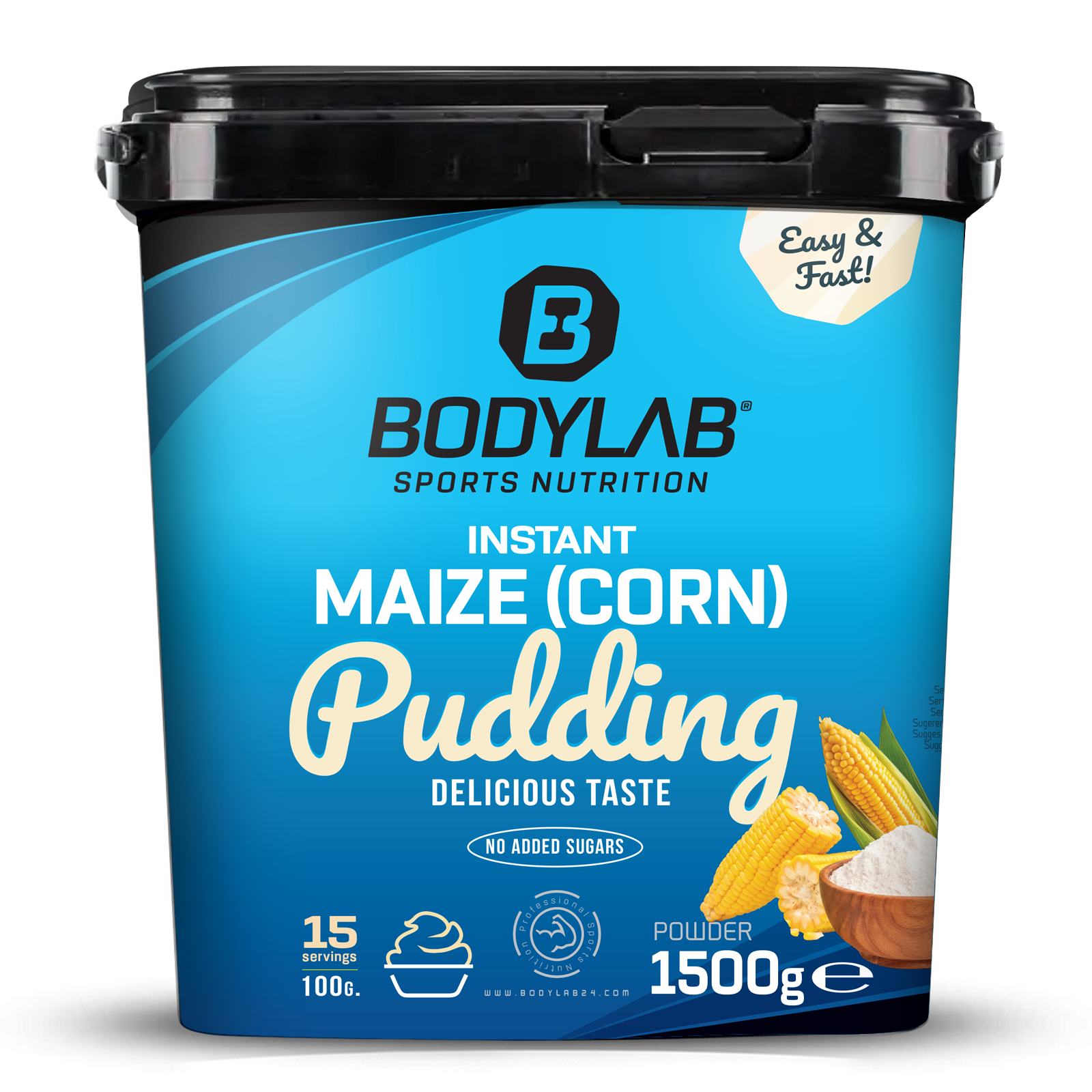 bodylab24-instant-maize-pudding-maisgrie-1500g image 1