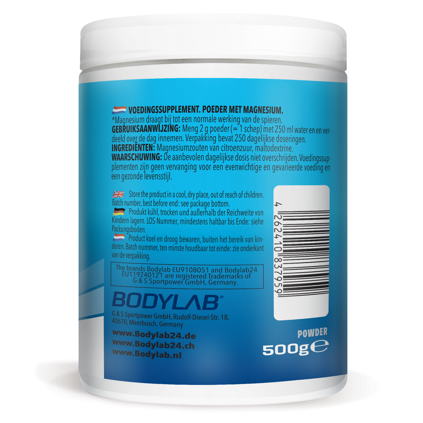 bodylab24-magnesium-citrate-powder-magnesiumcitrat-pulver-500g image 4