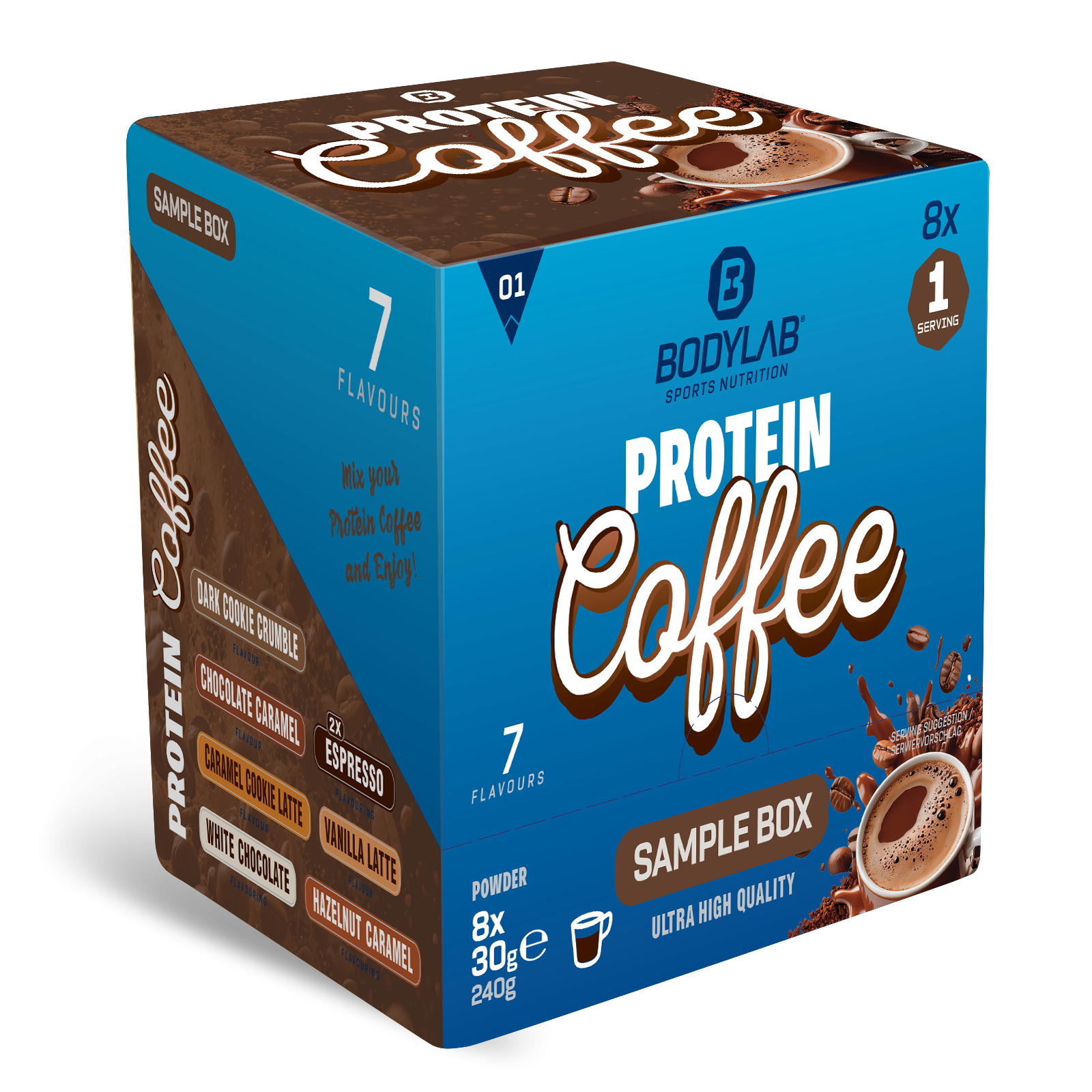 bodylab24-protein-coffee-probierbox-8-x-30g image 1