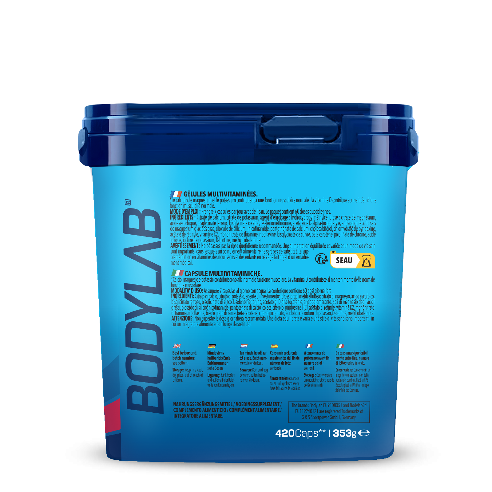 bodylab24-bodybuilder-stack-2-0-big-pack-multivitamin-multimineral-kapseln-vegan image 3