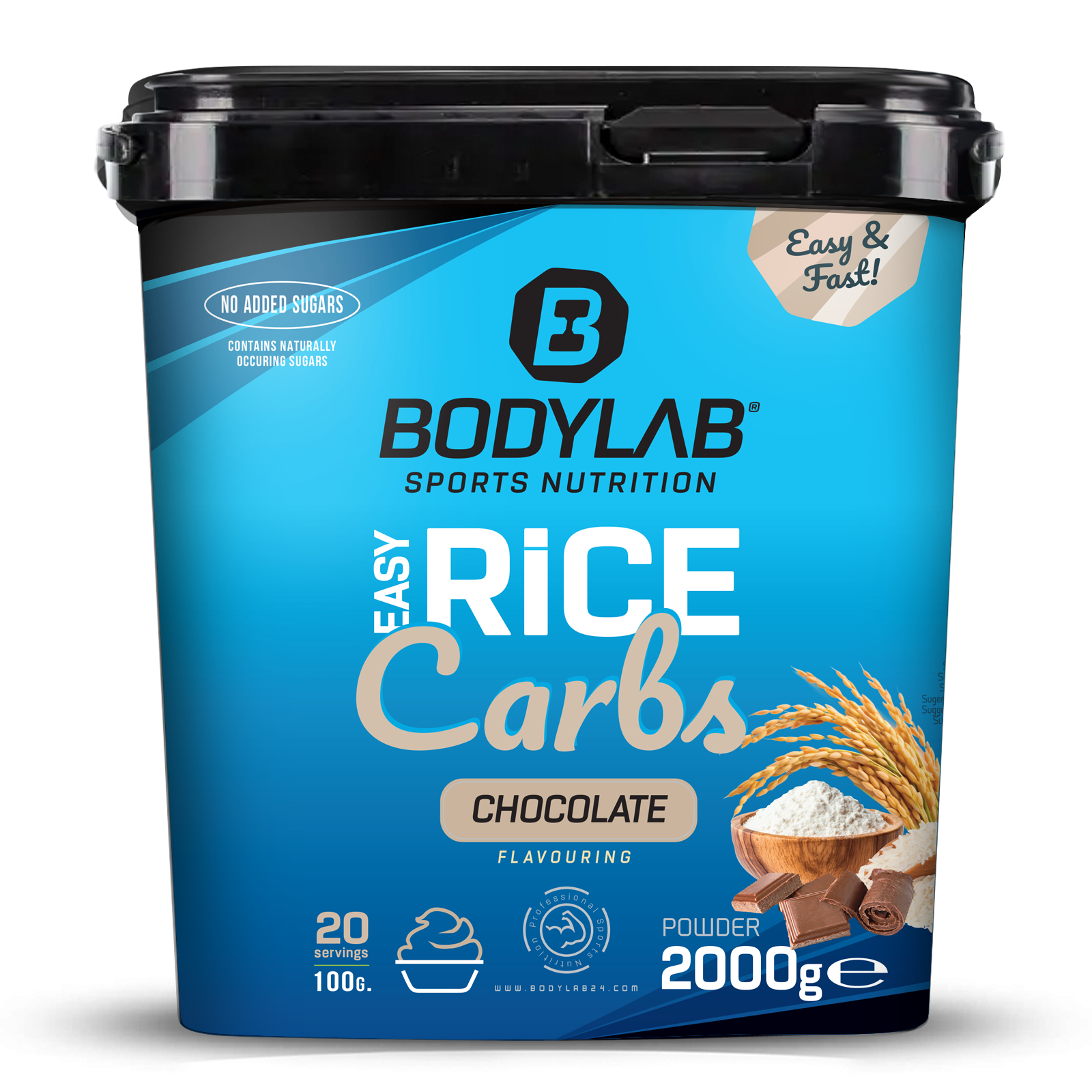 bodylab24-easy-rice-carbs-2000-g-komplexe-kohlenhydrate image 1