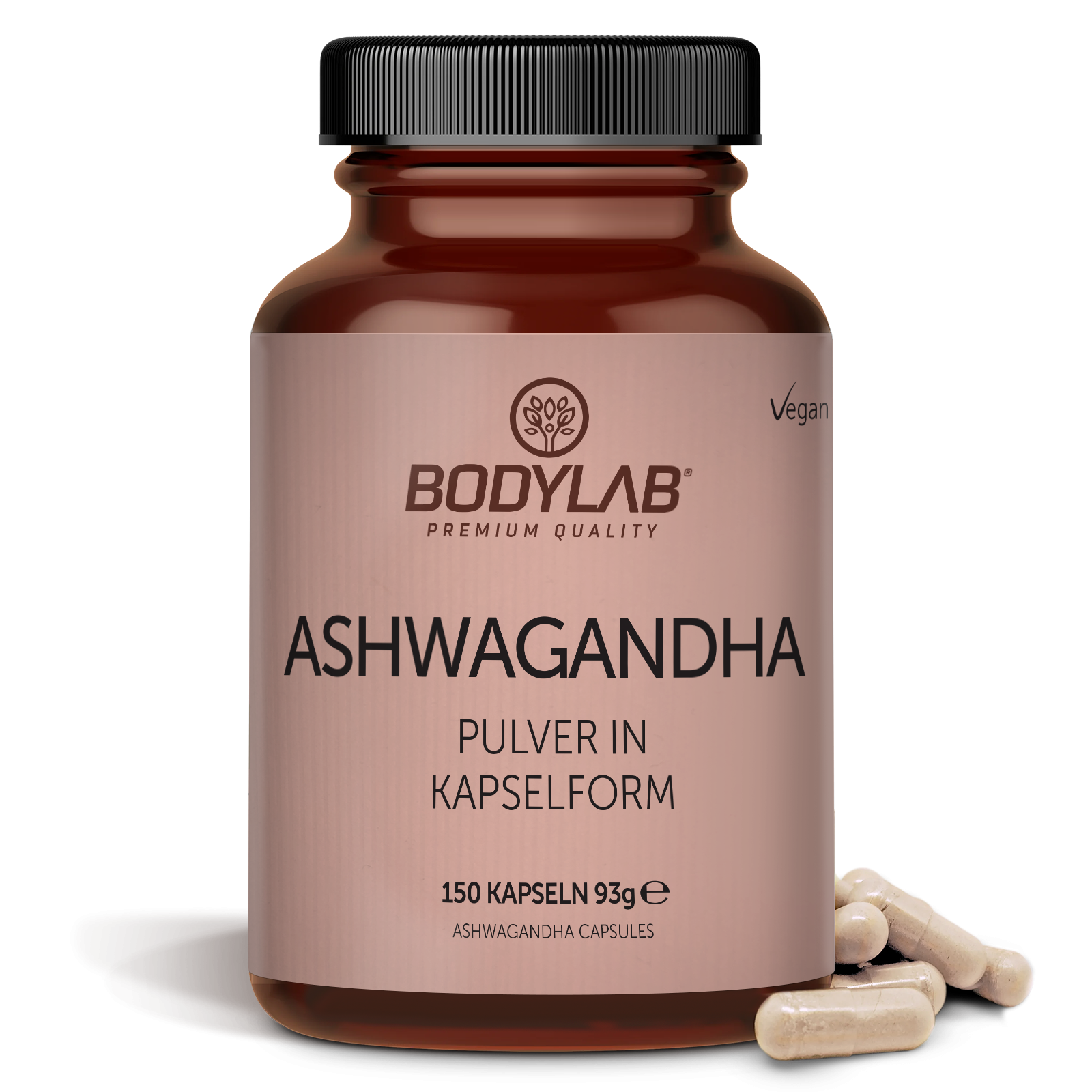 bodylab24-ashwagandha-pulver-in-kapselform-150-kapseln image 1