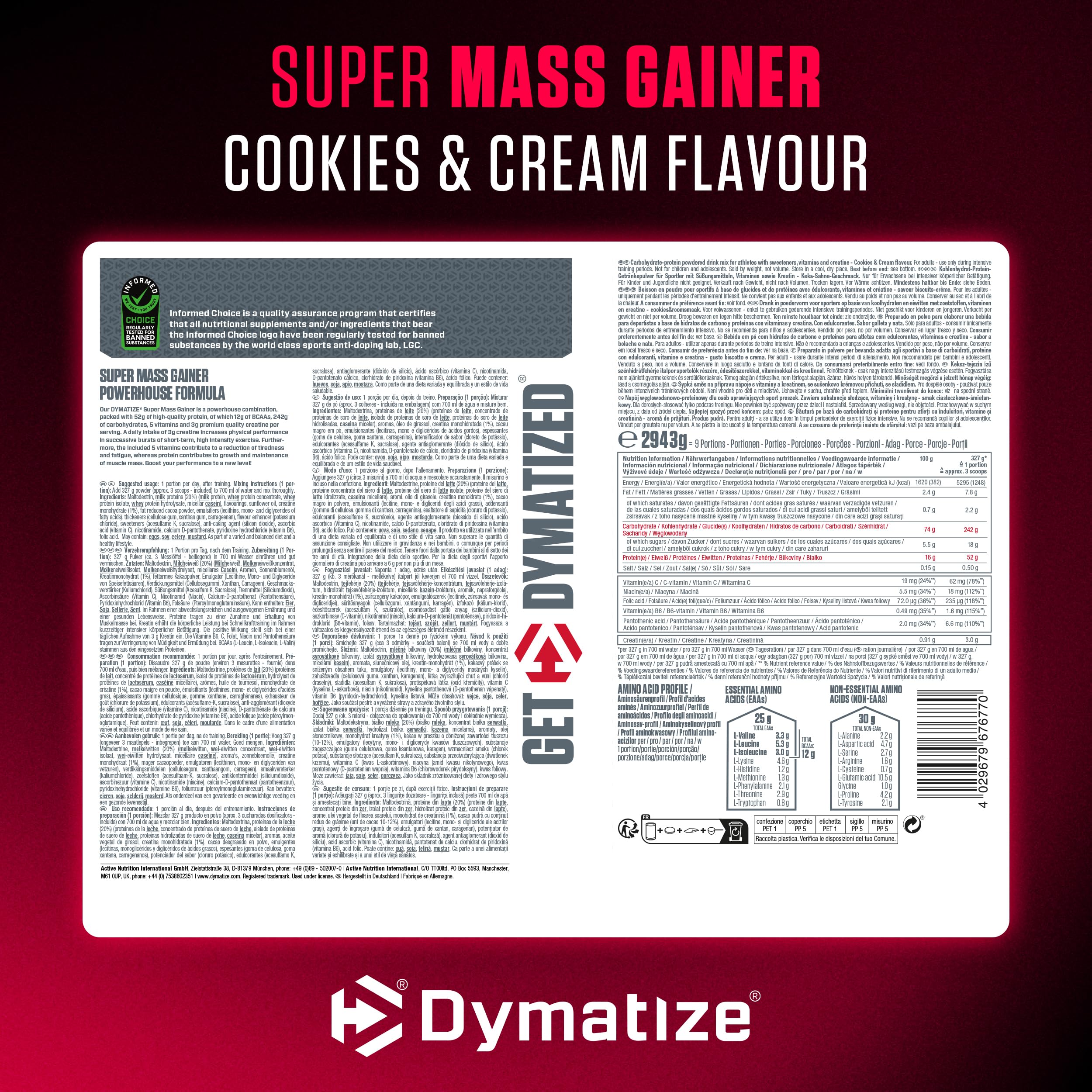 dymatize-super-mass-gainer-cookies-cream-2943g image 7