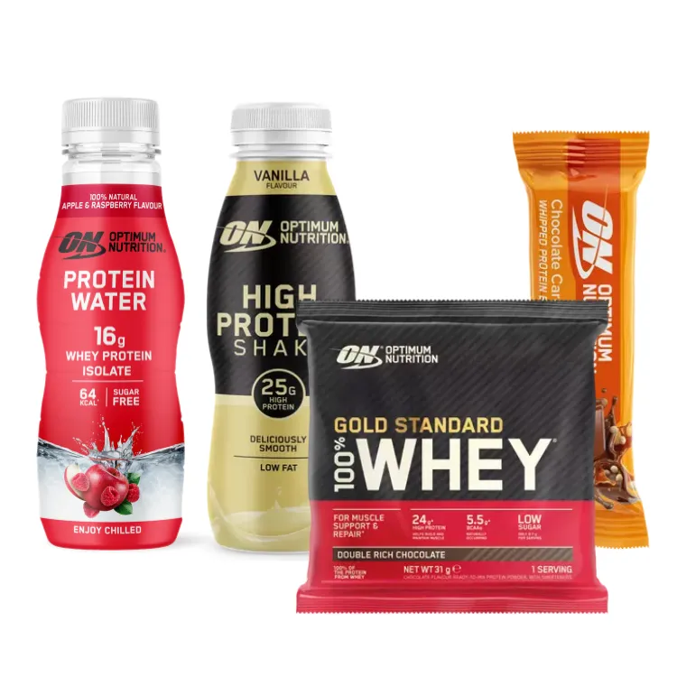 optimum-nutrition-starter-pack-gold-standard-probier-bundle image 1