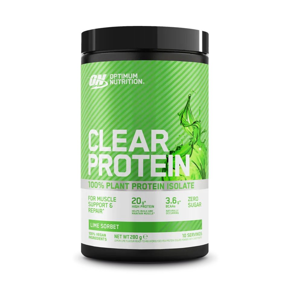 optimum-nutrition-clear-protein-100-plant-isolate-280g-20g-erbsenprotein image 1