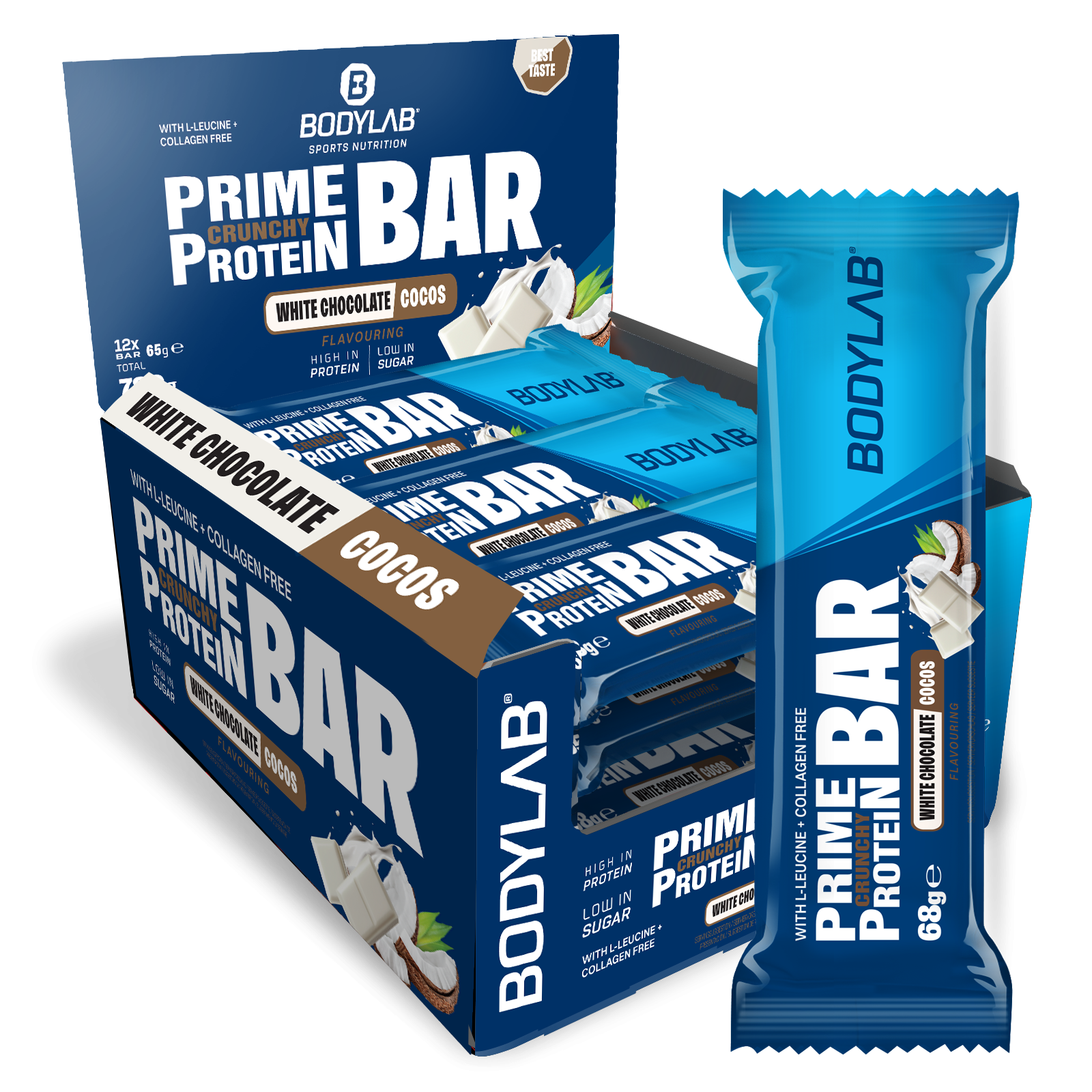 bodylab24-prime-crunchy-protein-bar-3g-leucin-proteinriegel-12x65g image 5