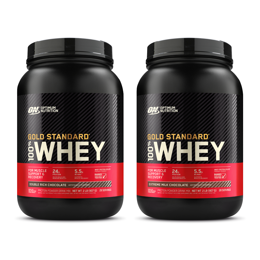 optimum-nutrition-gold-standard-100-whey-protein-doppelpack-2x-2-lbs image 1