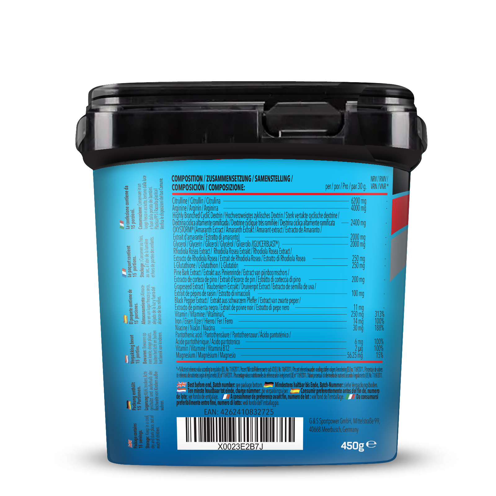 bodylab24-bodybuilder-pump-pre-workout-450g image 3