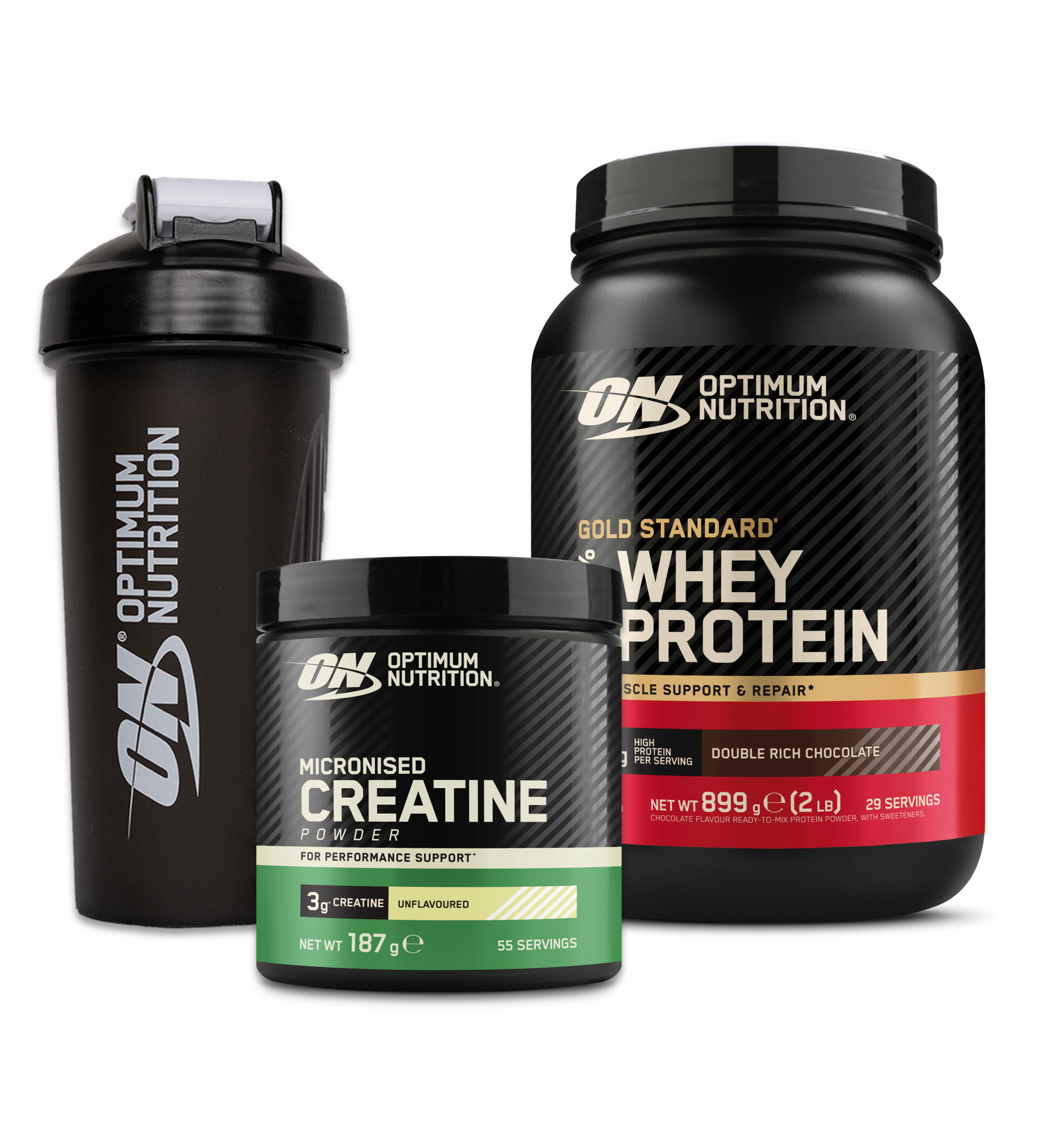 optimum-nutrition-gold-standard-starter-pack-whey-protein-bundle image 1