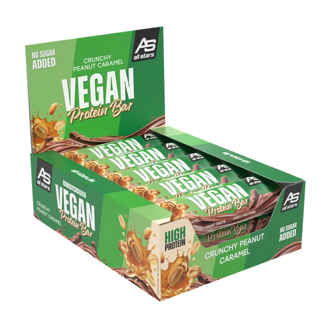 all-stars-vegan-protein-riegel-crunchy-peanut-caramel-45g image 1