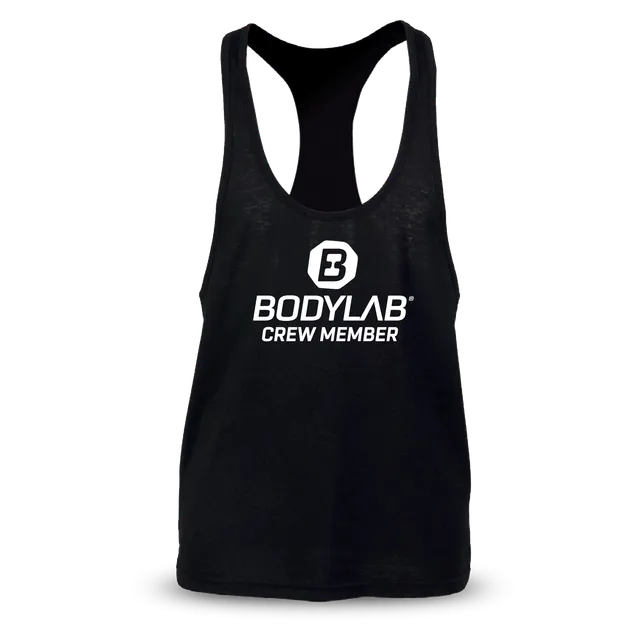 bodylab24-stringer-tank-top-crew-member-schwarz-mit-logo image 1