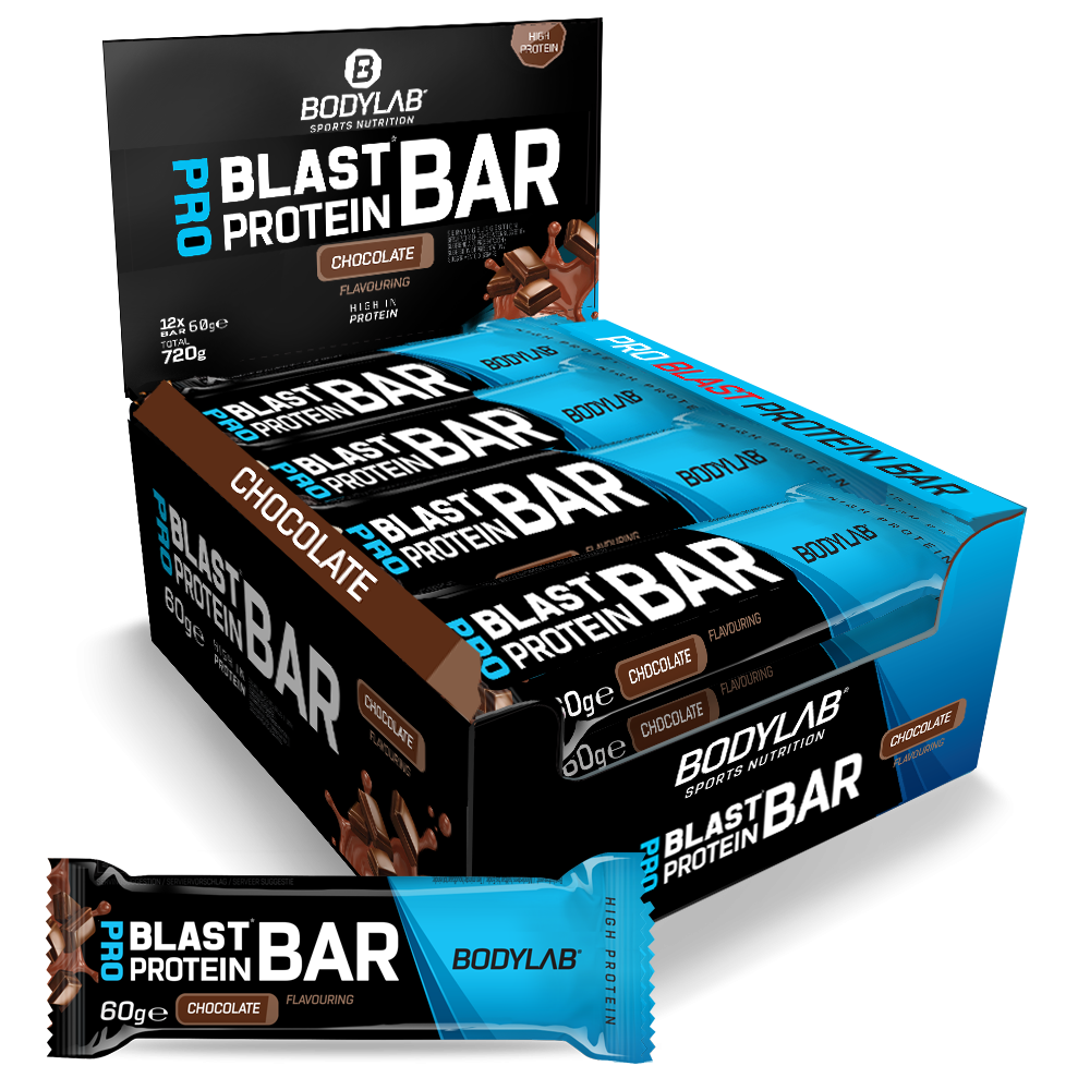 bodylab24-pro-blast-crispy-protein-bar-12x60g-20g-protein-pro-riegel image 1