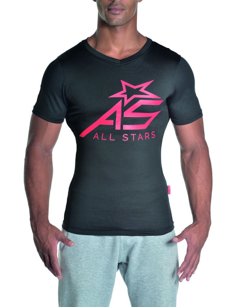 all-stars-t-shirt-trend-herren-slim-fit-schwarz image 2