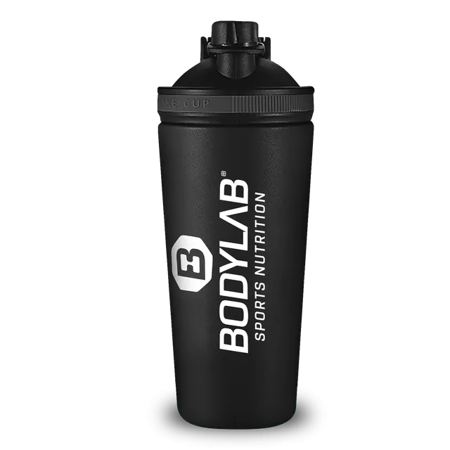 bodylab24-stainless-steel-shaker-750-ml-edelstahl-shaker-blau-metallic-schwarz image 1