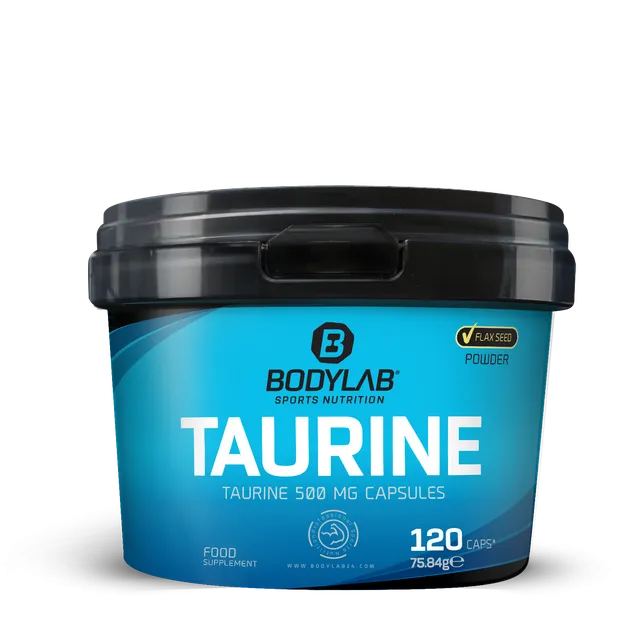 bodylab24-taurine-120-kapseln-taurin-mit-leinsamenpulver image 1