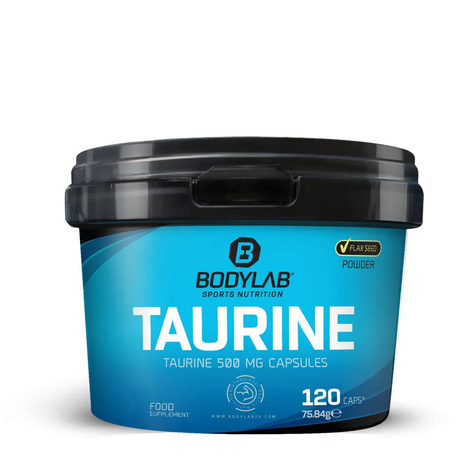 bodylab24-taurine-120-kapseln-taurin-mit-leinsamenpulver image 1