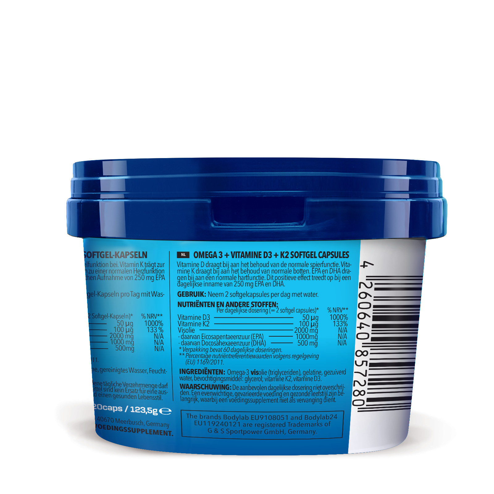 bodylab24-omega-3-vitamin-d3-k2-extreme-softgels-120-kapseln image 2