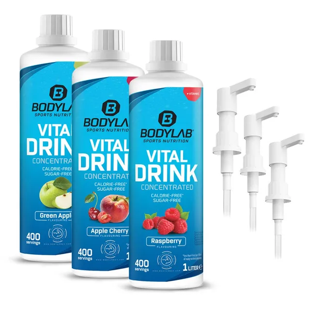 bodylab24-vital-zero-drink-3x-1000ml-3x-dosierpumpe-sparpaket image 1