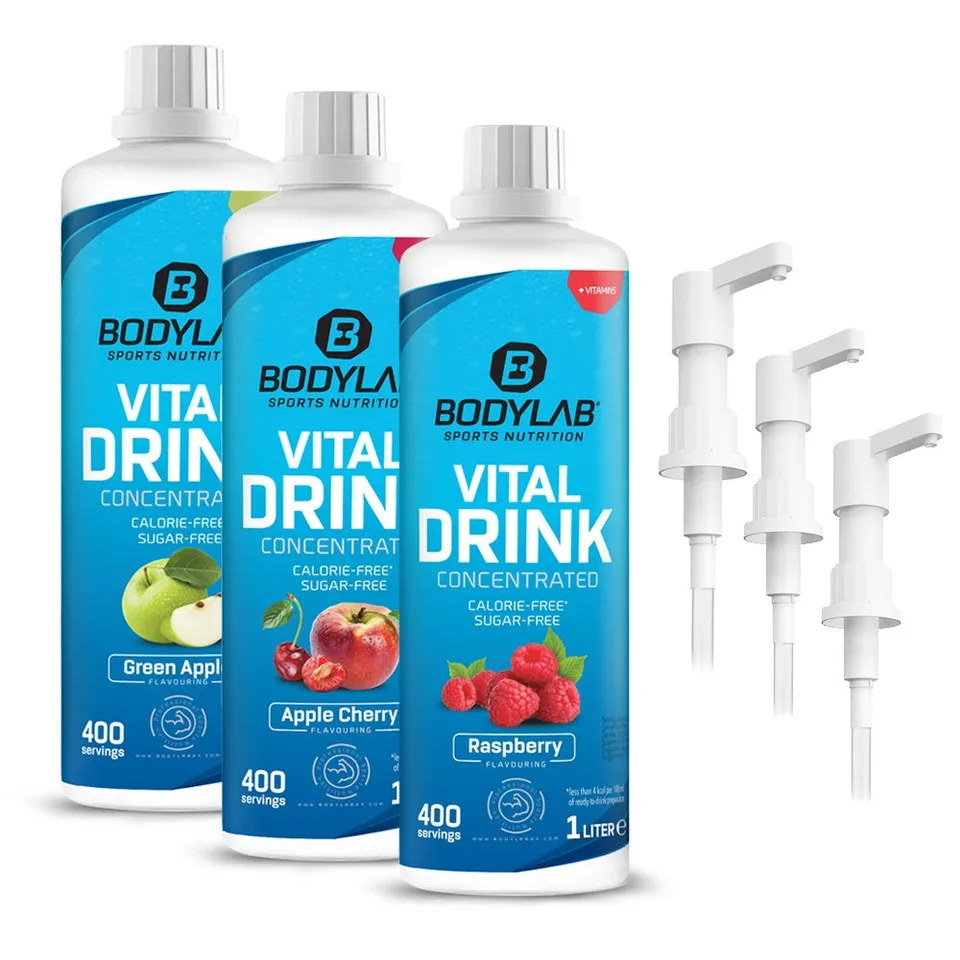 bodylab24-vital-zero-drink-3x-1000ml-3x-dosierpumpe-sparpaket image 1