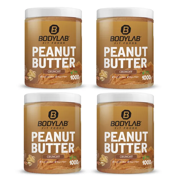 bodylab24-100-peanut-butter-4er-pack-crunchy-oder-smooth image 1