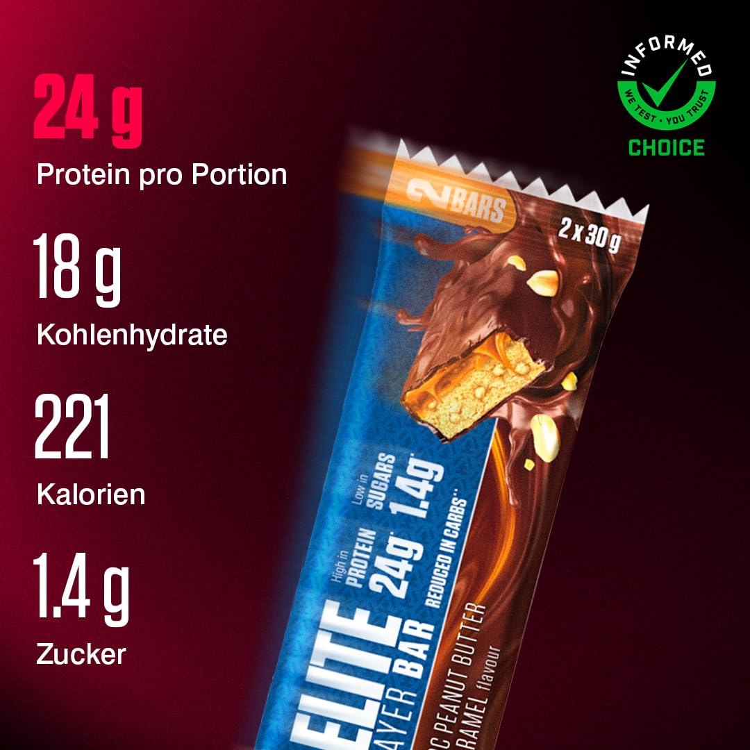 dymatize-elite-layer-bar-peanut-butter-caramel-high-protein-riegel-18x-2x30g image 2