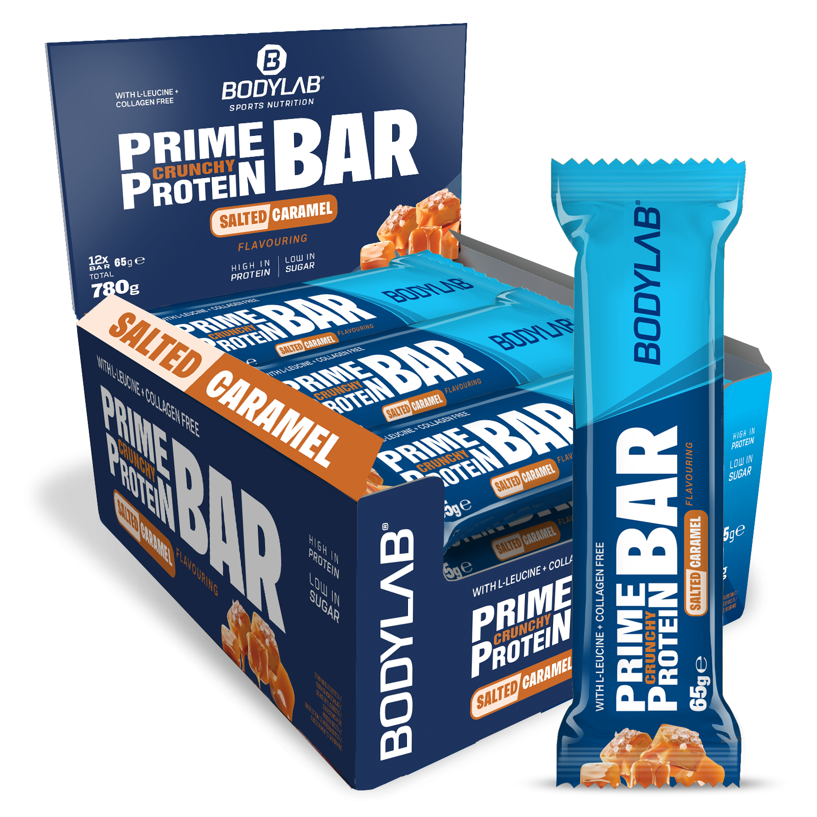 bodylab24-prime-crunchy-protein-bar-mit-2-g-leucin-12-x-65-g image 1