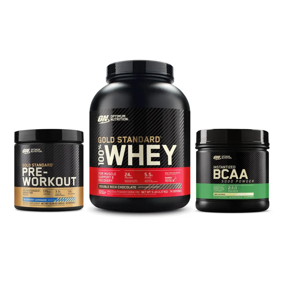 optimum-nutrition-the-gold-standard-bundle-whey-5-lbs-pre-workout-bcaa-5000 image 1