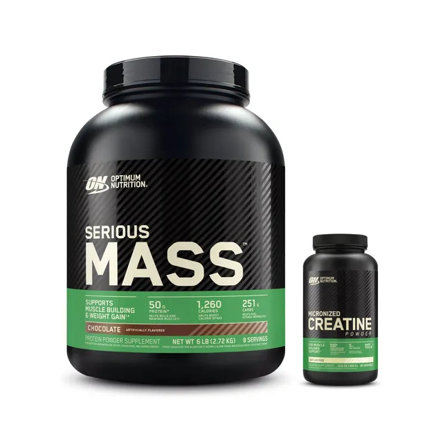 optimum-nutrition-mass-stack-serious-mass-gainer-6-lbs-micronized-creatine-300g- image 1