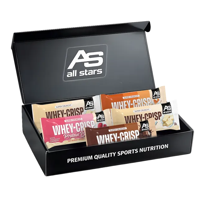 all-stars-whey-crisp-proteinriegel-try-box-5-x-50-g-set image 1