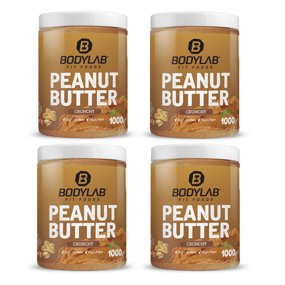 bodylab24-100-peanut-butter-4er-pack-crunchy-oder-smooth image 1