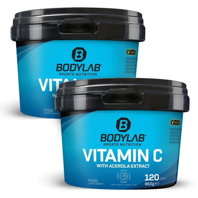bodylab24-vitamin-c-mit-acerola-extrakt-2-x-120-kapseln image 1