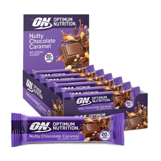 optimum-nutrition-gold-standard-protein-bar-nutty-chocolate-caramel-20g image 1