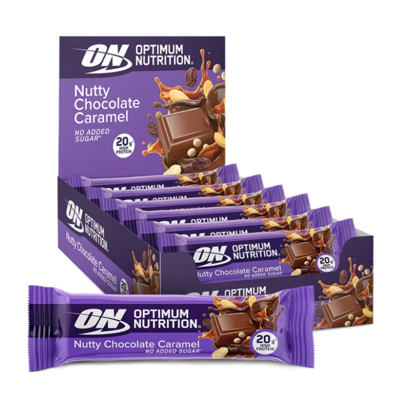 optimum-nutrition-gold-standard-protein-bar-nutty-chocolate-caramel-20g image 1